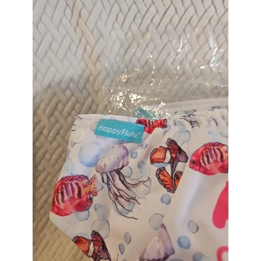 HappyFlute 8 Newborn Baby Cloth Pocket Diapers Adjustable Reusable for‎ Baby